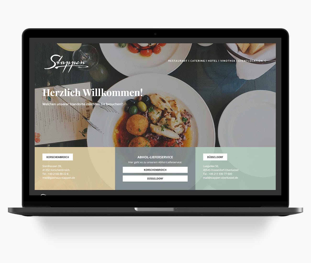 WordPress Website Restaurant / Gasthaus Stappen