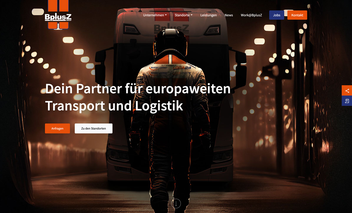 Busse plus Zerbe, dein Partner für europaweiten Transport und Logistik